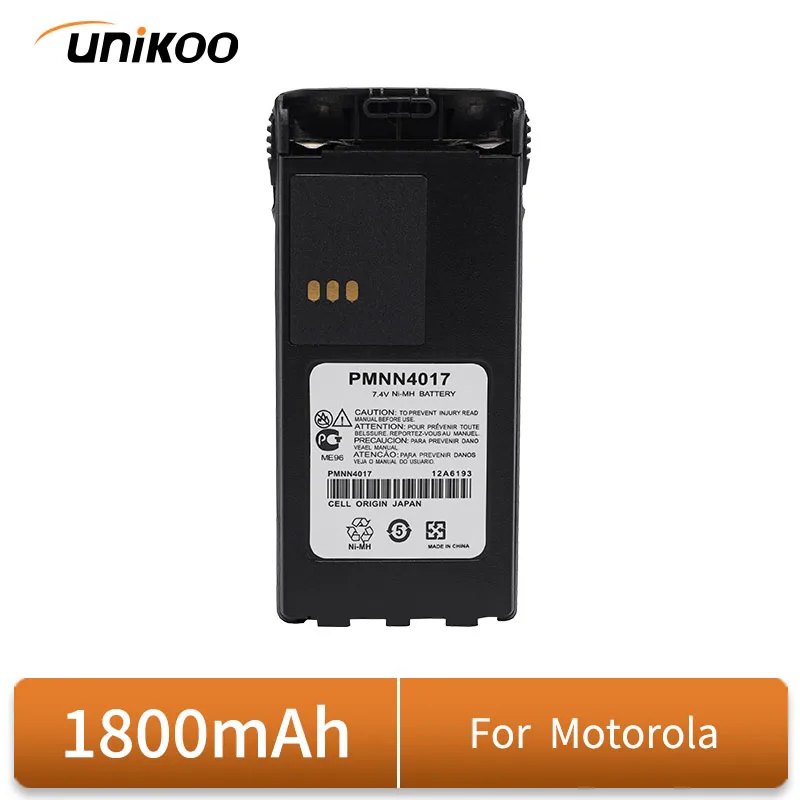 

UNIKOO PMNN4017 Walkie Talkie 1800mAh Battery Support MOTOROLA GP88S