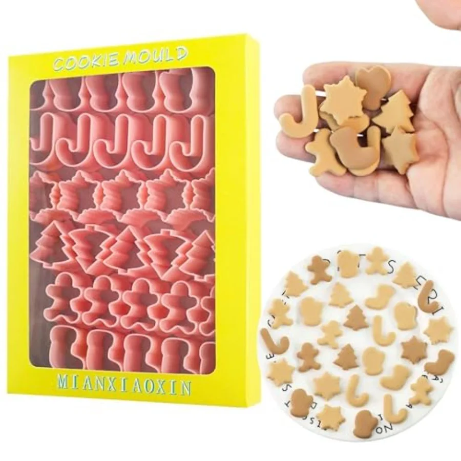 

Мини-Рождественский набор резцов Ce, 6 предметов, праздничные формы - Рыжий человек, дерево, снежинка, конфеты, трость, перчатки, чулки, рождественский резак Ce Cutter