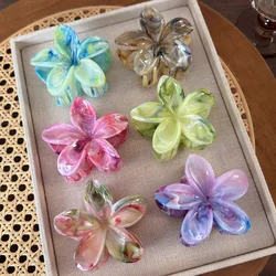Flower Hair Claw Clip for Women Fashion Hair Clips Crab Clamp Barrettes Girls Hair Accessories Summer Shark Hairpin Headwear 1pc
