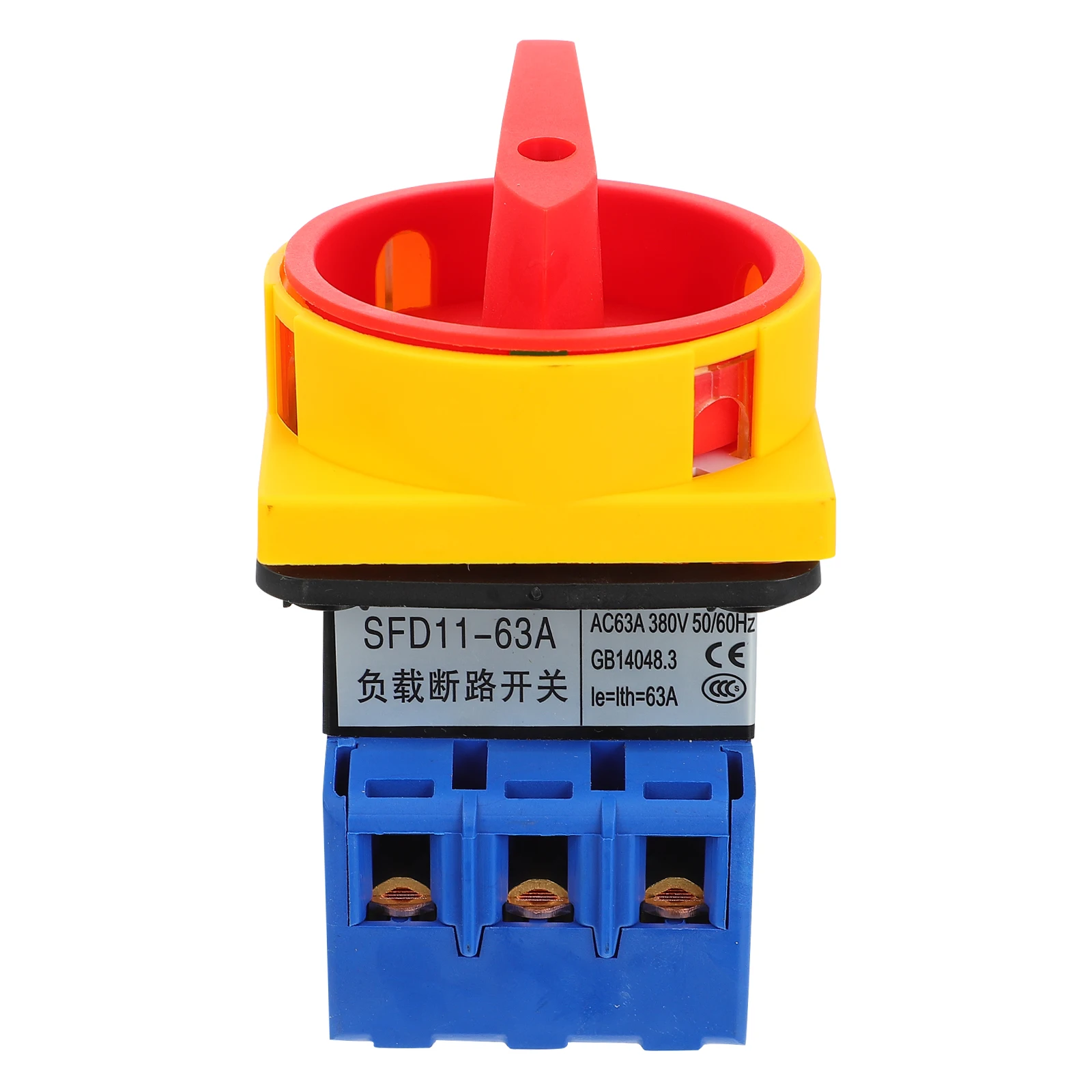 

Rotary Switch 3 Poles Circuit Breaker On Off Power Silver Alloy Plastic Conductivity Electrical Equipment Changeover