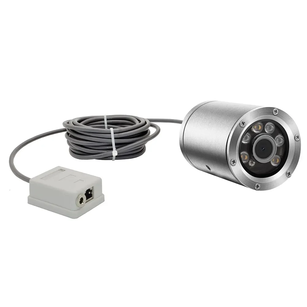 

Ip68 waterproof, stainless steel corrosion resistant camera 3.6mm electric focus muddy underwater industrial aquaculture camera