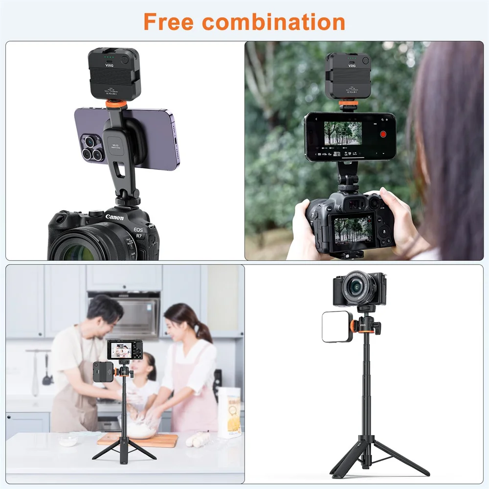 VRig ไม้เซลฟี่ระบบแม่เหล็กใหม่สำหรับสมาร์ทโฟนแอนดรอยด์ของ Magsafe ขาตั้งพร้อมรีโมทไร้สายสำหรับ iPhone 15 14 13