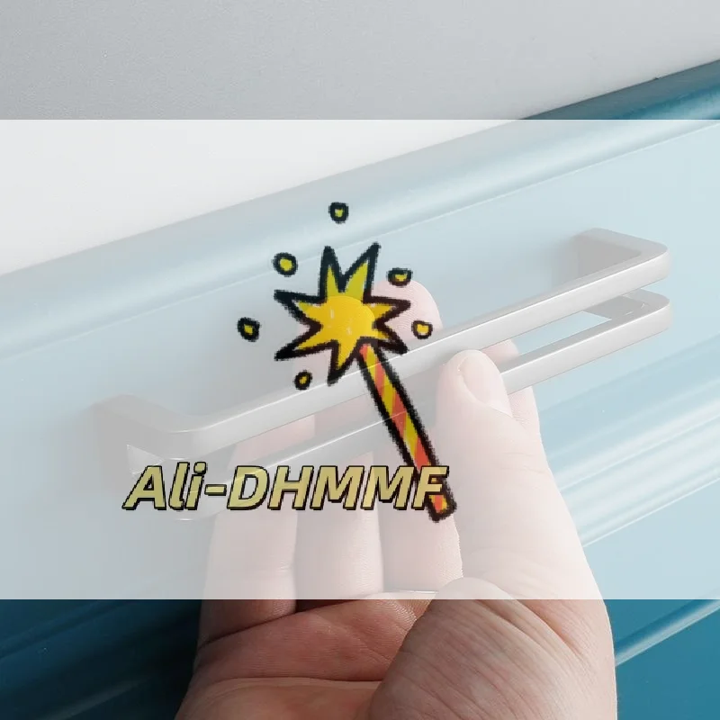 مقابض خزانة من النيكل المصقول باللون الرمادي/الأسود - سحب على الطراز الشمالي لخزائن المطبخ والأدراج، مجموعة أجهزة سهلة التركيب #1