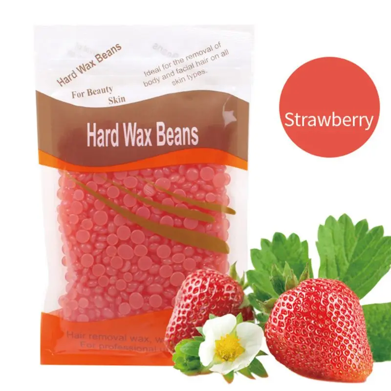 100g Natural Herbal Scent Hard Wax Beans Unisex Depilatory Hot Film Beads Waxing Pellets No Strip Nose Body Hair Removal Random