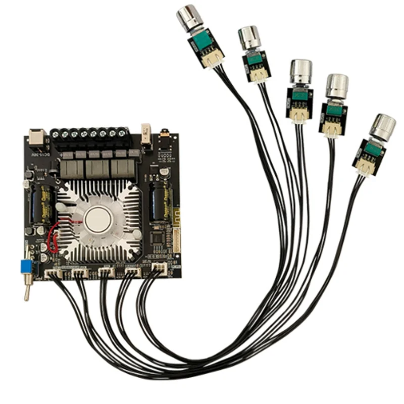 ZK-DAM L1 2X220w e 350W Scheda amplificatore di potenza digitale BT a 2.1 canali TPA3251D2 Modulo amplificatore audio a basso rumore ad alta potenza-POS