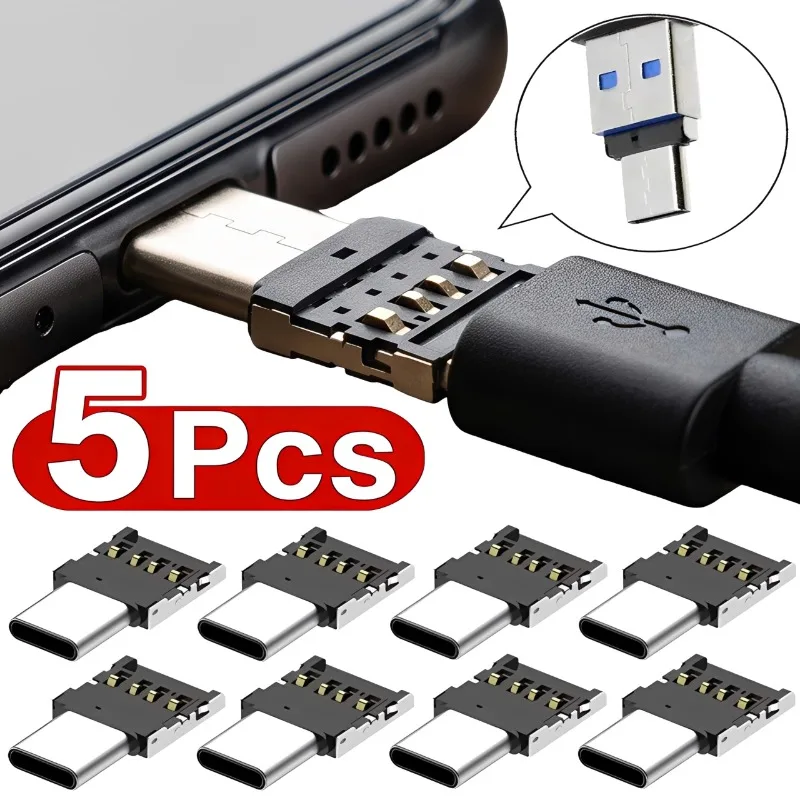 5/3/1Pcs OTG Micro USB Adapter Type C Adapter To USB 2.0 Female Data Connector for Macbook Samsung Huawei Android Mobile Phone