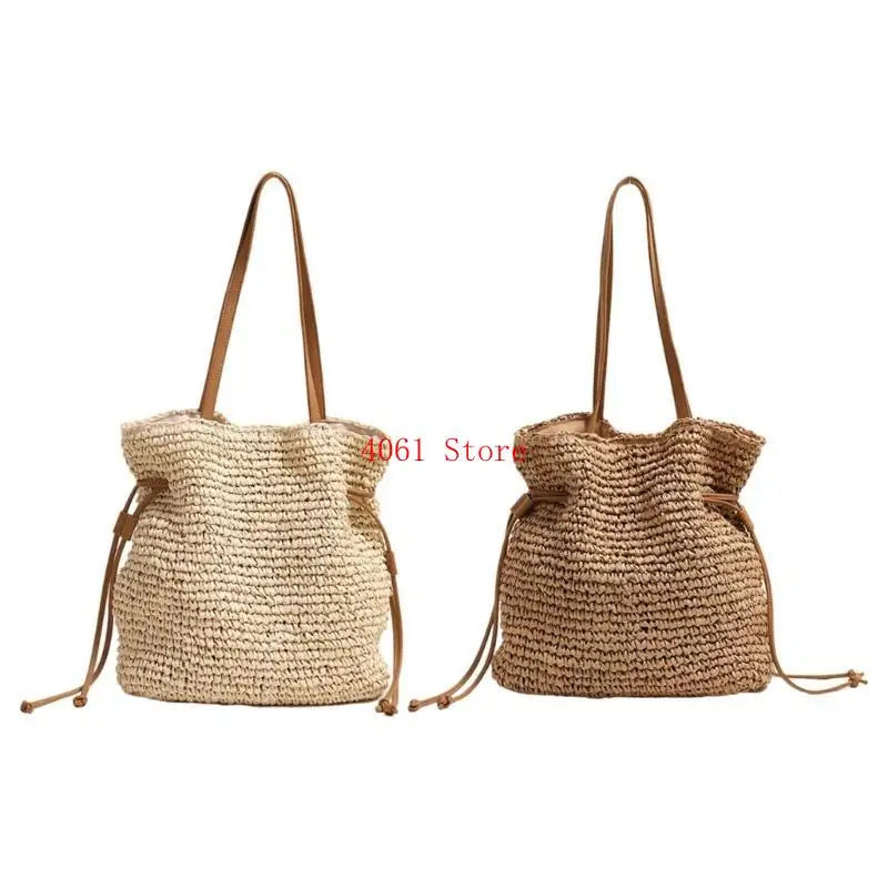 

Breathable Underarm Purse Cotton Shoulder Bag Offering Durability and Fashionable Styles Modern Straw Handbag for Women