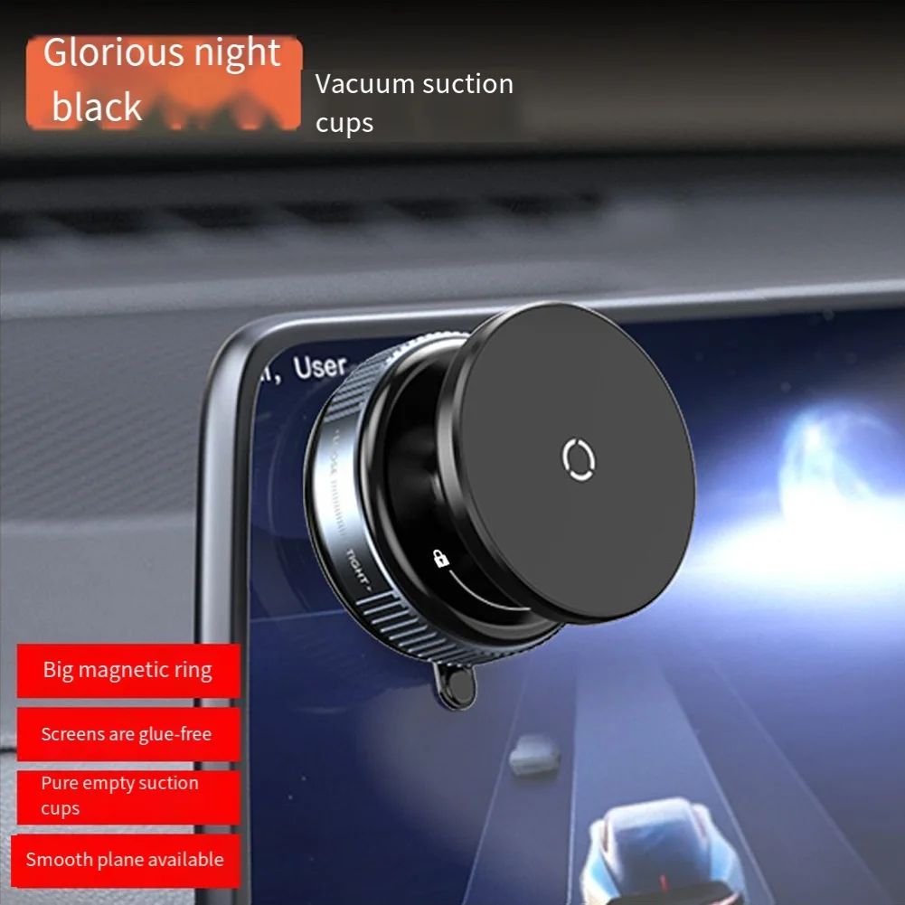 Magnetic Vacuum Phone Holder For Car: 360° Rotation & Secure Suction Design Mobile Phone Holders Stands Mobile Phone Accessories