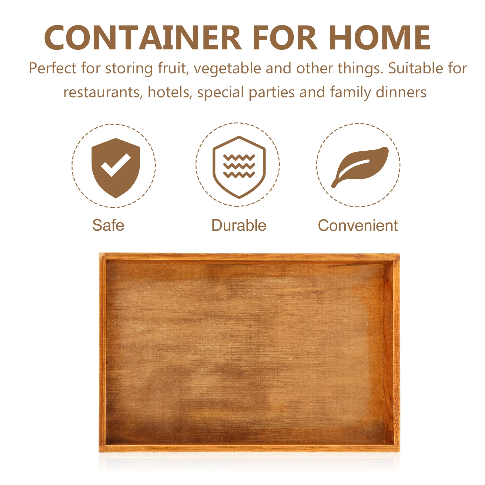 

Desktop Storage Box Organizer for Office Decor Dinner Plate Mail Holder Wooden Rustic