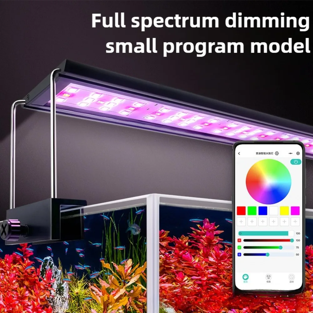 

Aquarium Light Multi-Color LED Fish Tank Aquatic Lamp Dimmable Aquarium Plant Light Fixture for Plant Fish Tank Light Decoration