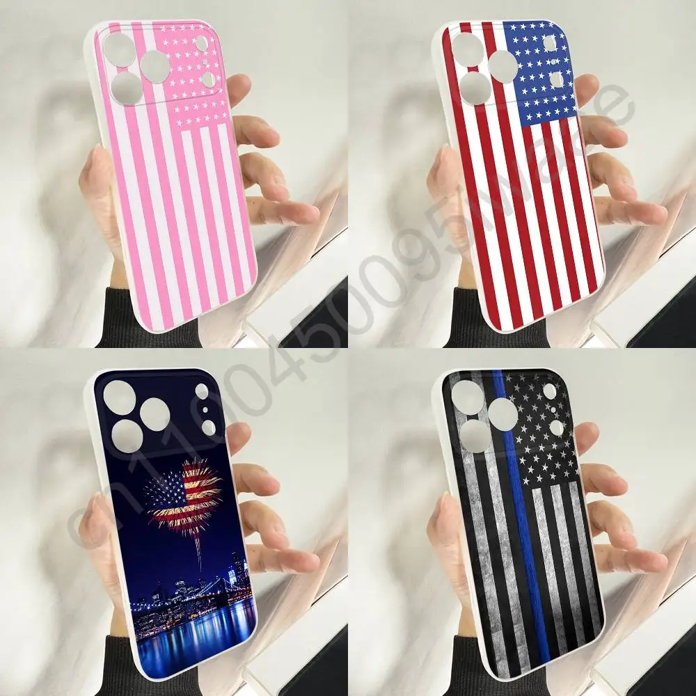 

America USA Flag Passport Phone Case For iPhone 11,16,15,14,13,17,12,Plus,E,Air,Mini,Pro,Max Magnetic Magsafe Soft Cover