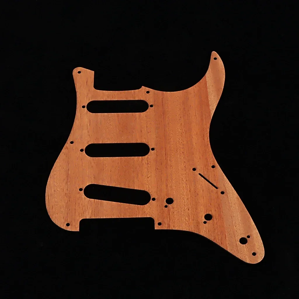 1 pcs  Guitar Pickguard SSS Scratch Plate 8 Hole Wood  for Stratocaster Style Guitar pickguard