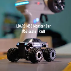 LDARC M58 zdalnie sterowana ciężarówka RTR 2.4GHz 1/58 MINI Mirco RC elektryczny zdalny samochód sterowany Model zabawki dla dorosłych dzieci