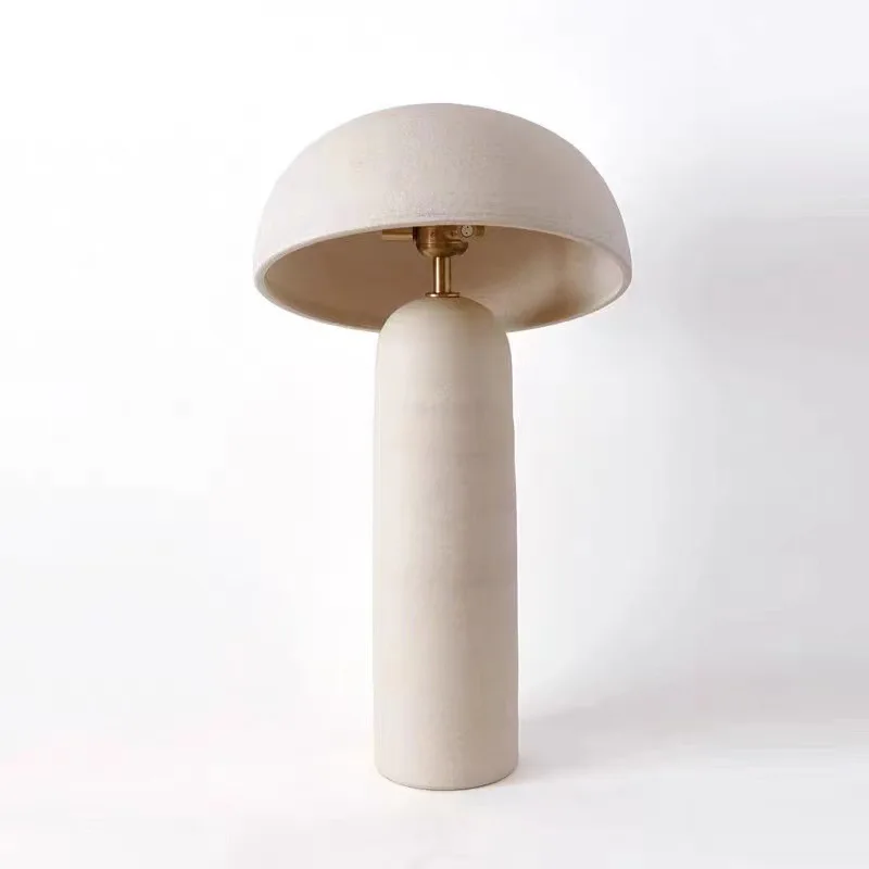 Ceramicah Tera Lamp retro ceramic lamp for Living Room bedroom bedside design creative Decoration Mushroom Lamp