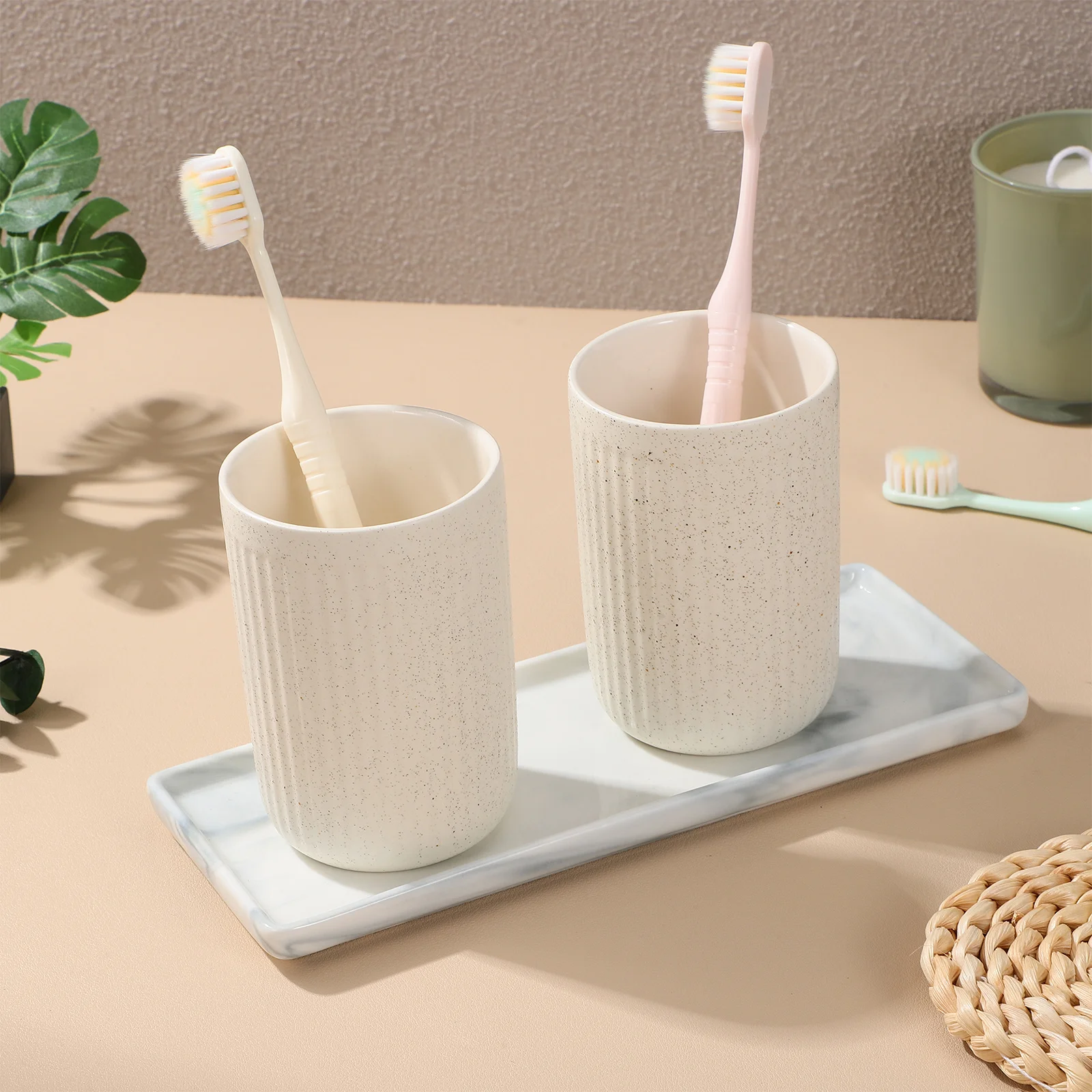 

Ceramic Tray Smooth Scratch Resistant for Perfume Ring Jewelry Desktop Organizer Bathroom Counter Decor Jewelry Storage Tray