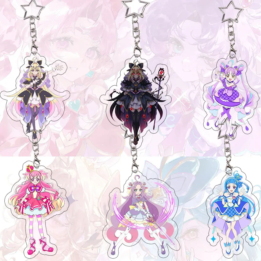Star Detective Precure Acrylic Keychain Student Cure Answer Arcana Shadow Accessories Mystique Keyring Bag Pendant Festival Gift