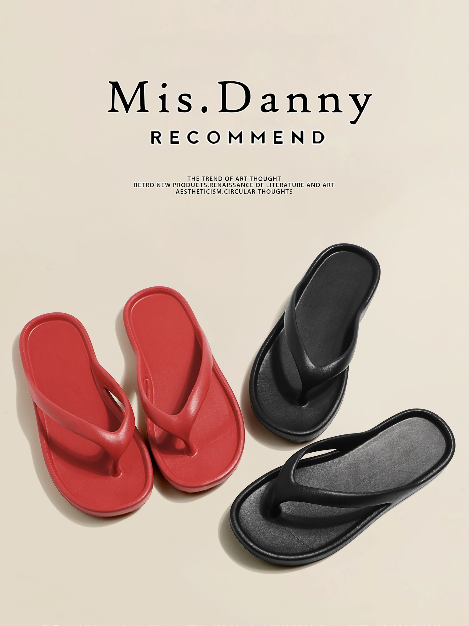misdanny-超ソフトフラットボトムトングスリッパ-レディース-夏-2026-新作-ホリデー-リラックス-アウトドアウェア-トウポストサンダル