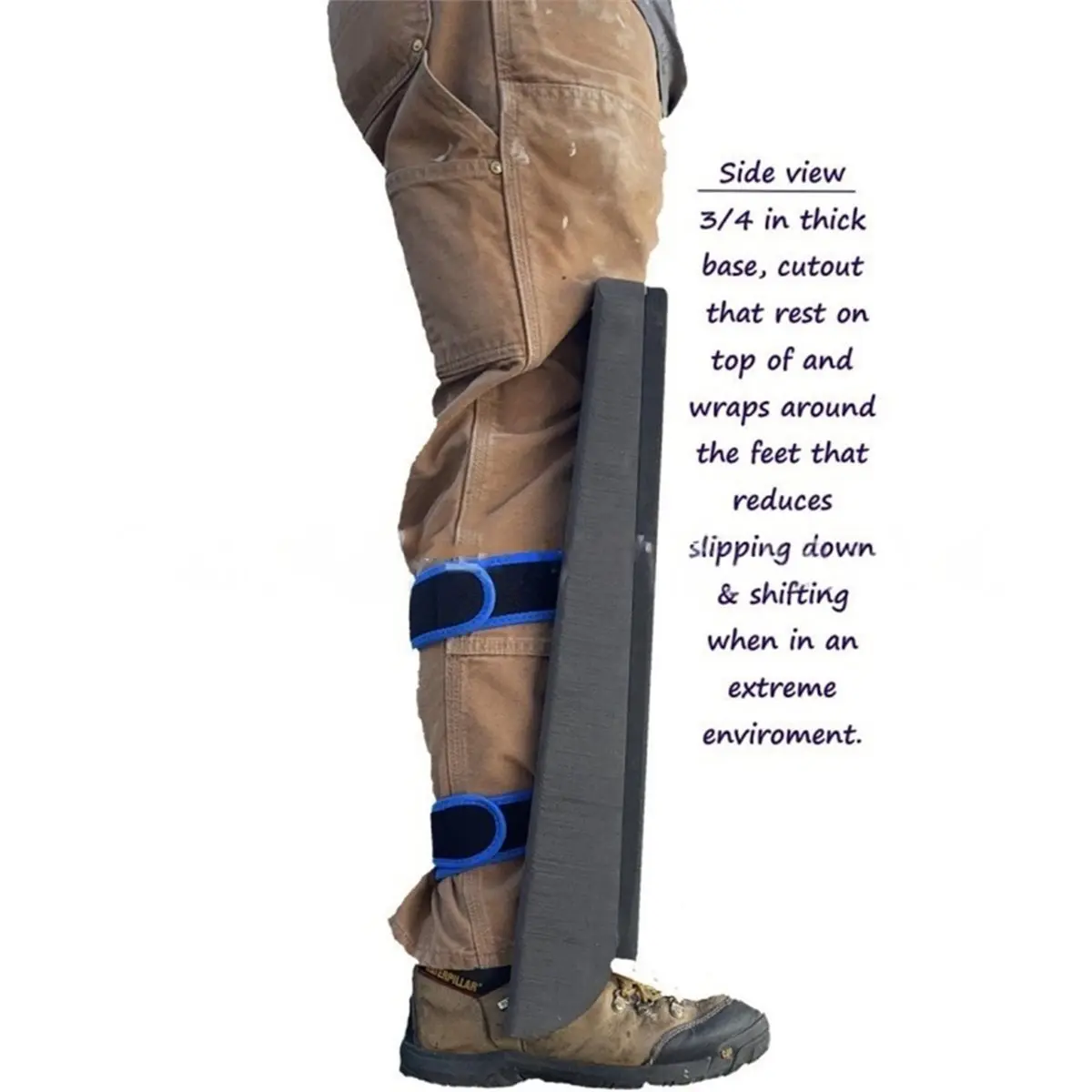 A10R Self-Supporting Crawler Climber Knee Pads Light Weight Work Kneepads for Attic Crawling Serviceable Cushion Protection