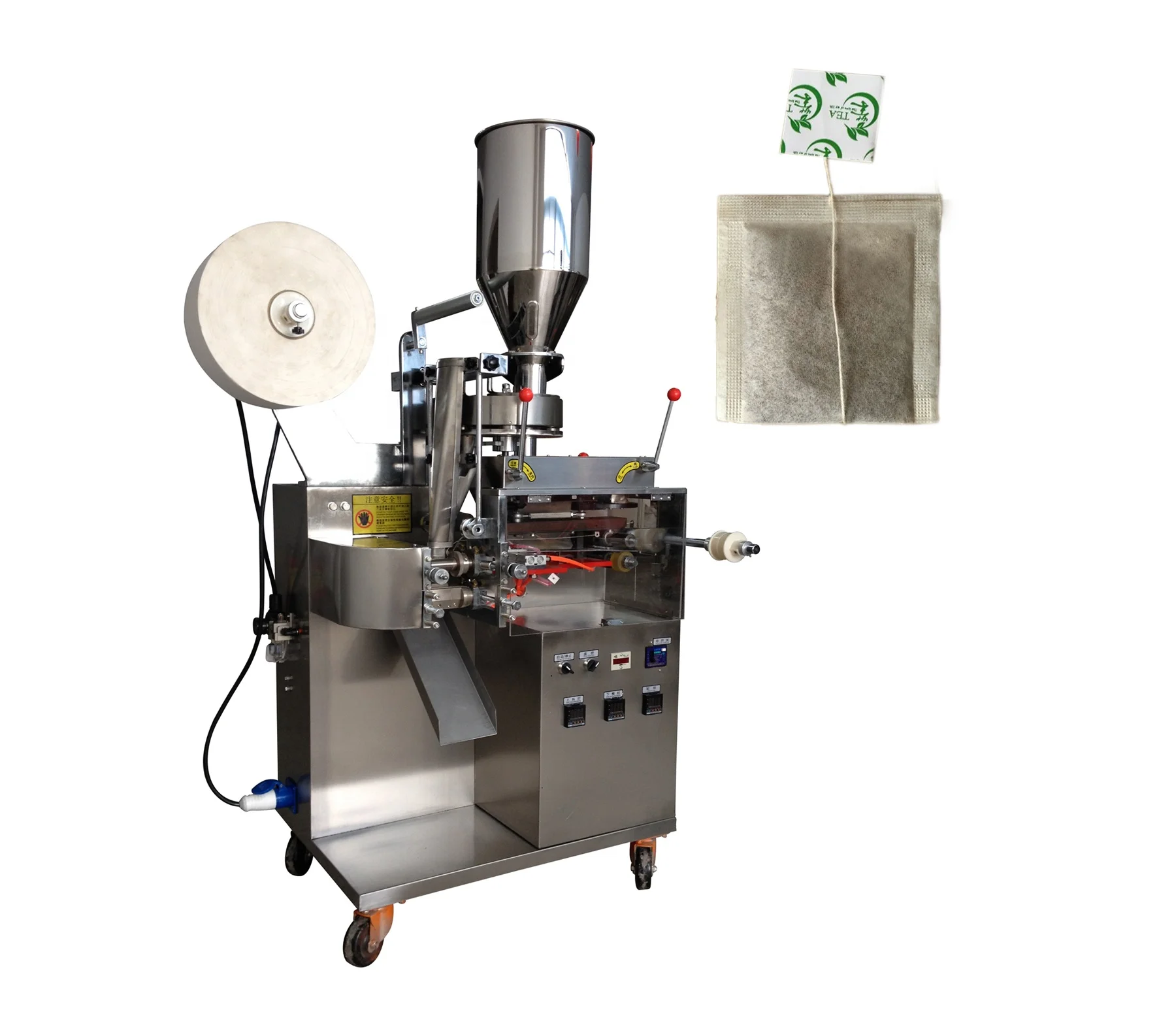 Organic Filter Tea Bag Packing Machine with Thread Label for Herb Tea Powder Small Business Commercial Equipment Customize