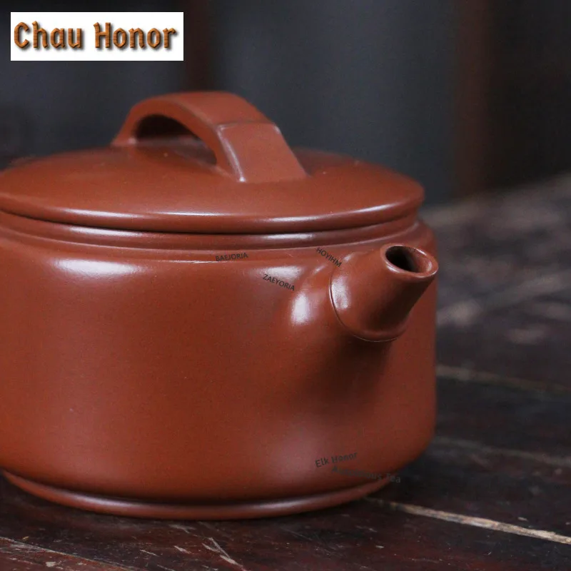 160ml Elegant Nixing Pottery Teapots Handmade Bamboo-joint Dezhong Pot Raw Ore Mud Kettle With Filter Chinese Kung Fu Tea Set