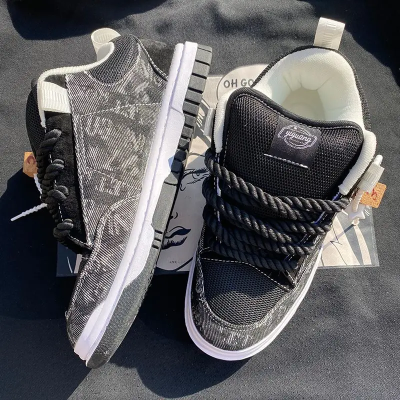 New Men's Shoes Outdoor Sneakers New Platform Vulcanized Shoes Breathable Casual Shoes Non Slip Comfortable Running Shoe Tenis
