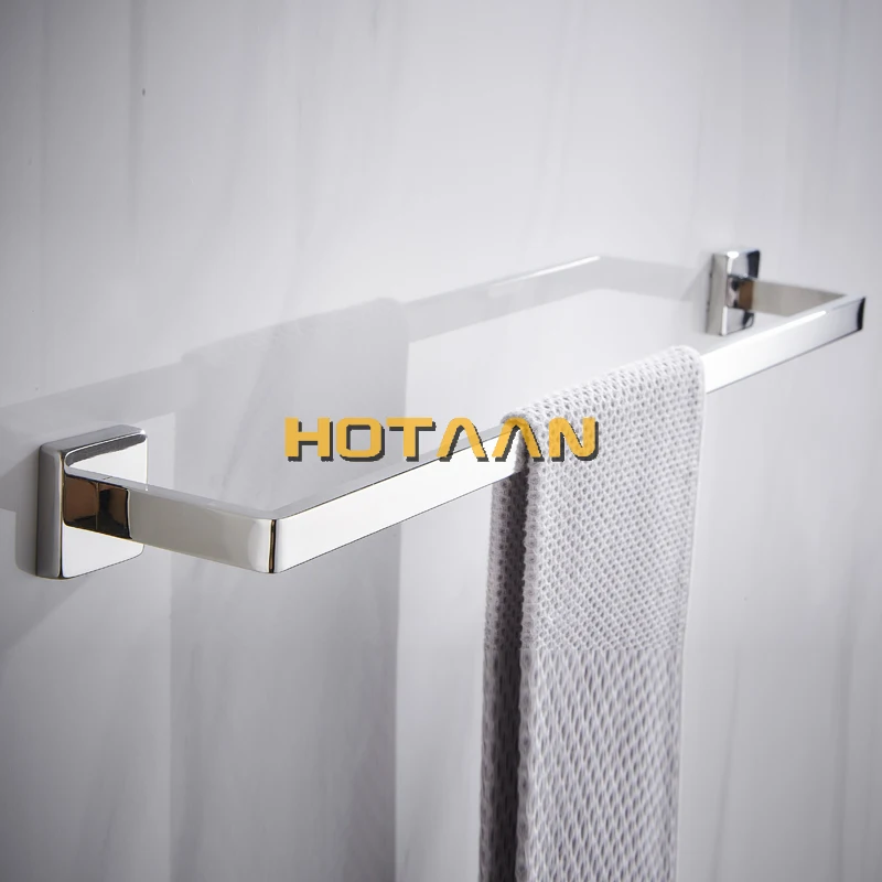 Juego de accesorios de baño de acero inoxidable, soporte de cepillo de dientes pulido cromado, soporte de papel, barra de toalla, accesorios de baño