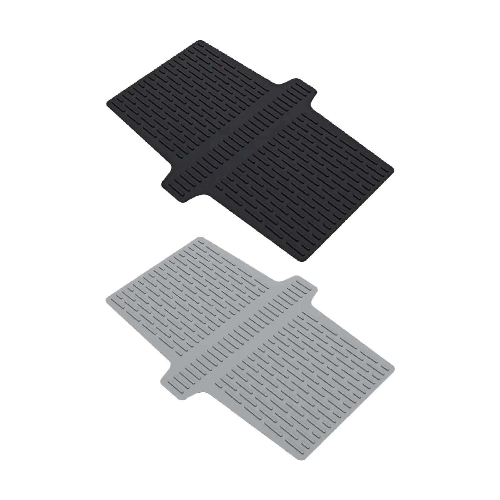 Sink Saddle Mat Silicone Textured Nonslip Scratch Resistant Flexible Kitchen Liner for Glassware Dishes Countertop