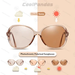 Gafas de sol fotocromáticas polarizadas para mujer, lentes de camaleón polarizadas con tintado para conducir, antideslumbrantes, 2024