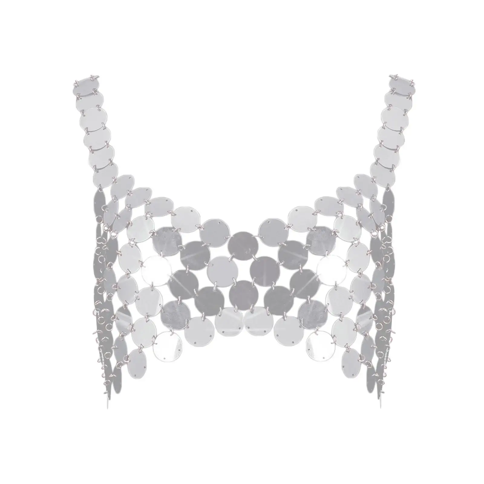 Top corto con lentejuelas para mujer, traje de danza del vientre, Top corto con diamantes de imitación ostentosos para fiesta, Halloween, fiesta Rave