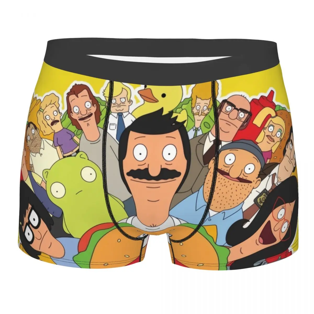 

Нижнее белье Bob's Burgers в американской анимации по индивидуальному заказу, мужские шорты-боксеры с принтом, трусы, дышащие трусы