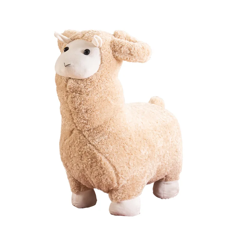 

Lamb wool stool living room children chair creative modeling shoe cartoon