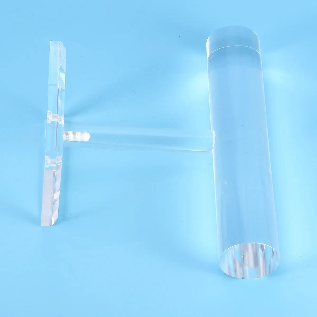 

Прозрачная однотонная акриловая Т-образная однослойная подставка для ювелирных изделий, настольный органайзер для часов, браслетов, ожерелий