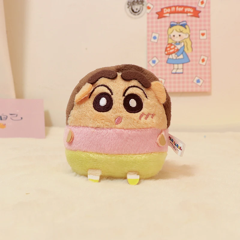 Crayon Shin-Chans Plush Pendant Kawaii Anime Cute Nohara Shiro Knapsack Soft Filled Plush Pendant Decorate Girls Birthday Gifts