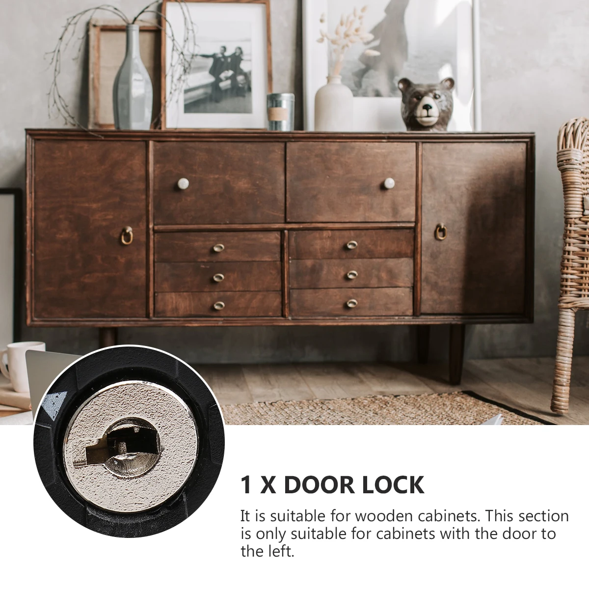 

4 Password Lock for Cabinet Box Mailbox Drawer Cupboard Locker Safe Storage Coded Mechanical Door Padlock Hardware