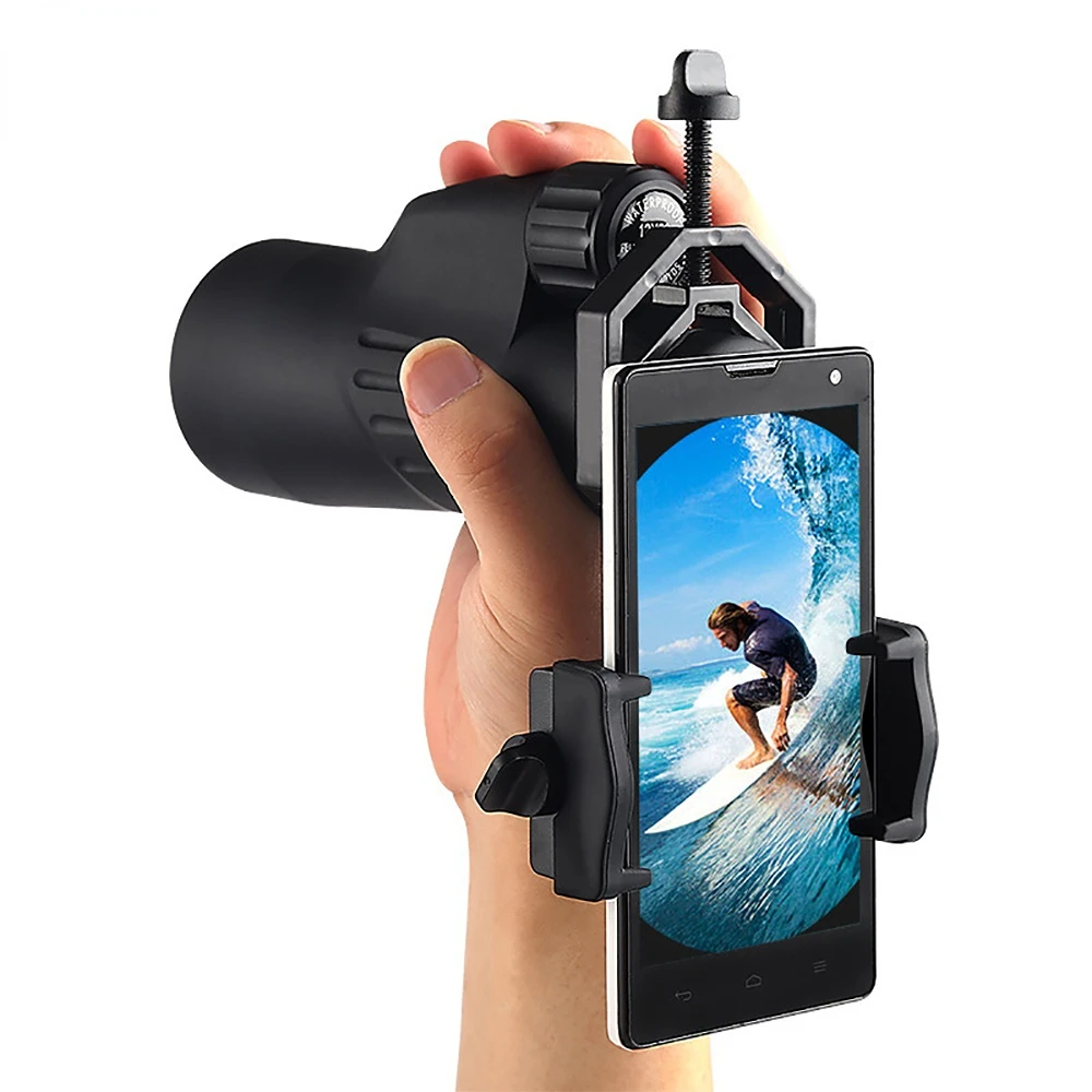 Universal Cell Phone Lens Adapter Clip Mount Binocular Monocular Spotting Scope Telescope Phone Holder Support Eyepiece