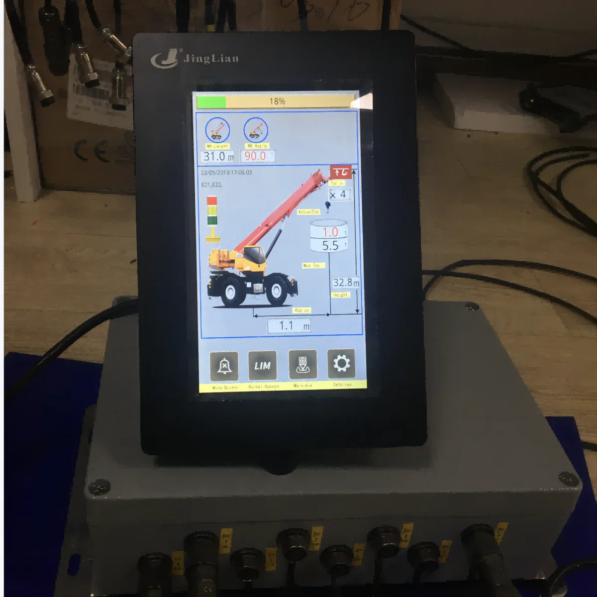 Safe Loading Device For Rough Terrain Crane All Terrain Crane Boom Truck Length Angle Sensor Load Limiter Safety Device