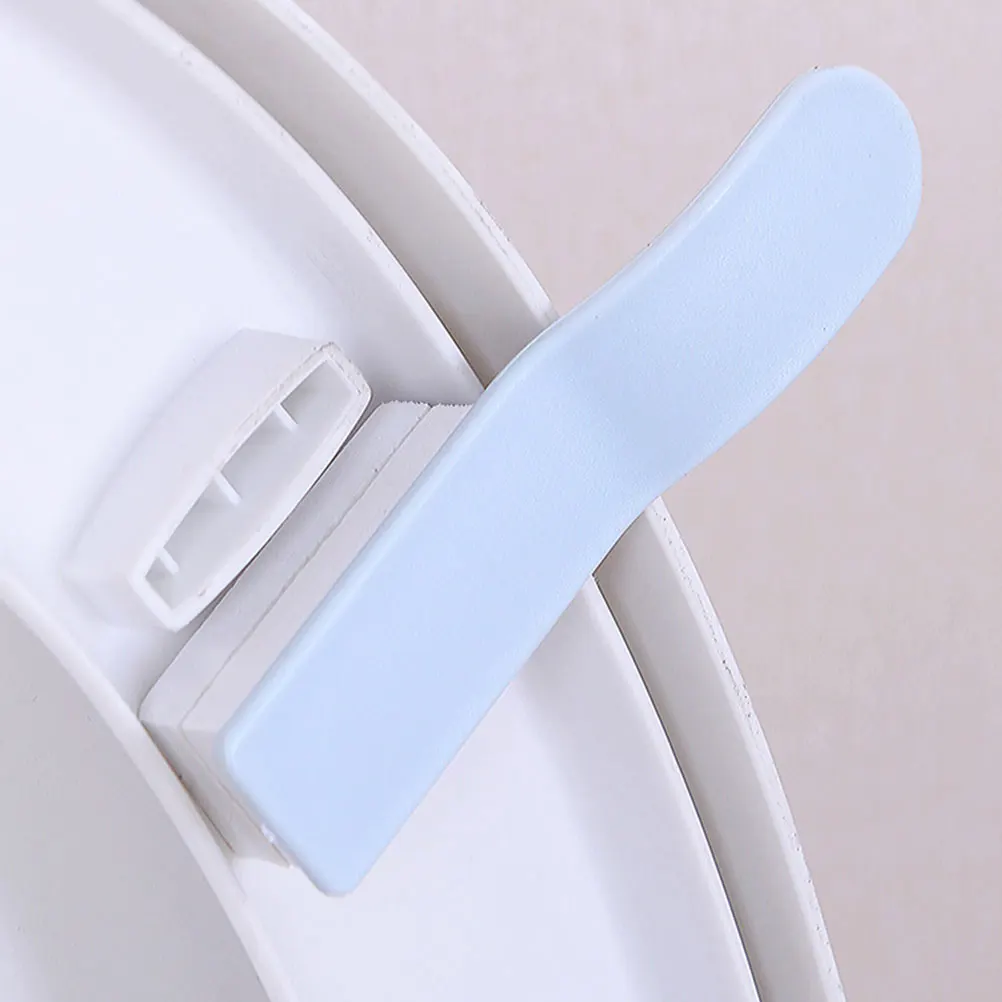 

8 Pcs Toilet Seat Lid Bathroom H Accessories Restroom Holder Sanitary Finger Operation Strong Sticker Attachment
