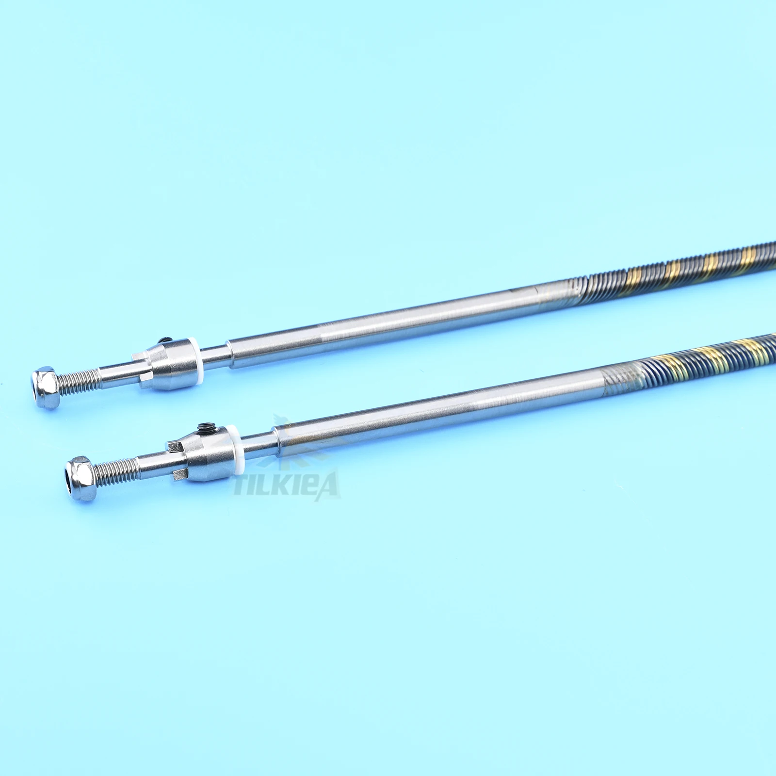 1 قطعة يسار/يمين 6.35 مللي متر 1/4 "رمح مرن إلى 4.76 مللي متر 3/16'' الدعامة رمح L حوالي 700/950 مللي متر الكابلات المرنة لقارب نيترو Rc الغاز