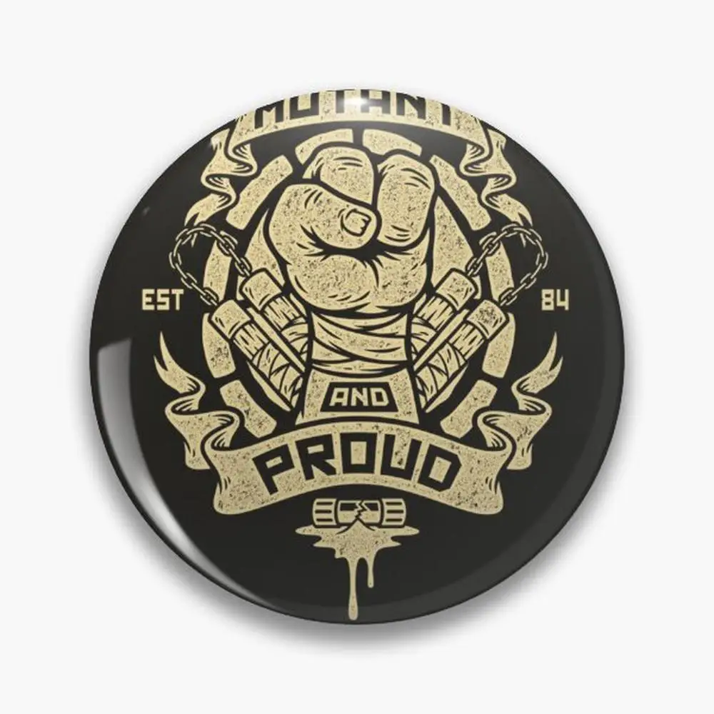 Mutant and Proud! (Mikey) Essential Pin Buttons Brooches  Jewelry Accessory Customize Brooch Fashion Lapel Badges