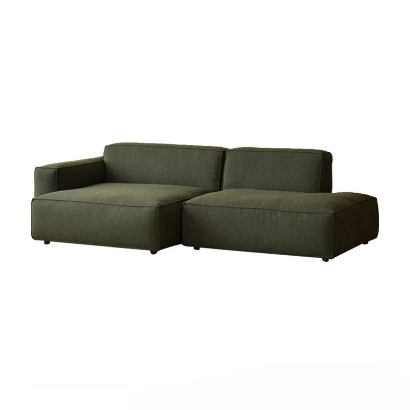 

Nordic minimalist living room size apartment cotton and linen fabric sofa