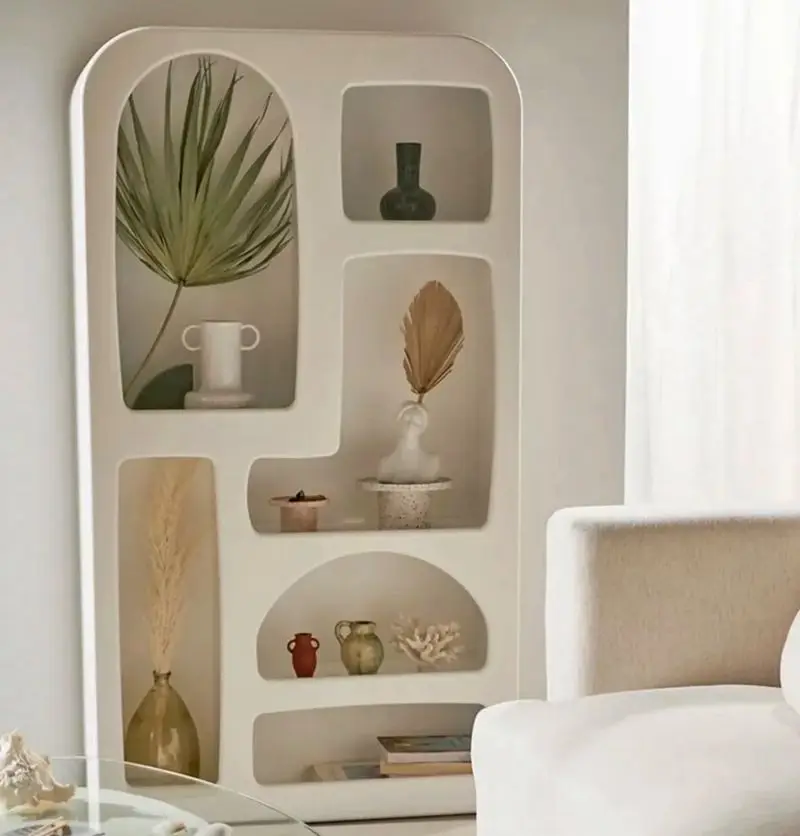 Art bookshelf display