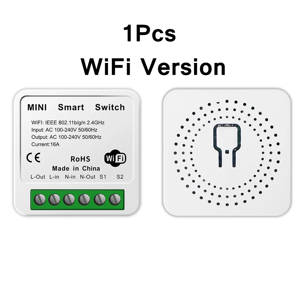 Tuya Smart Home ZigBee WiFi Smart Switch mit Power Monitor 16A Mini Breaker Sprachsteuerung für Homekit Siri Alexa Google Alice