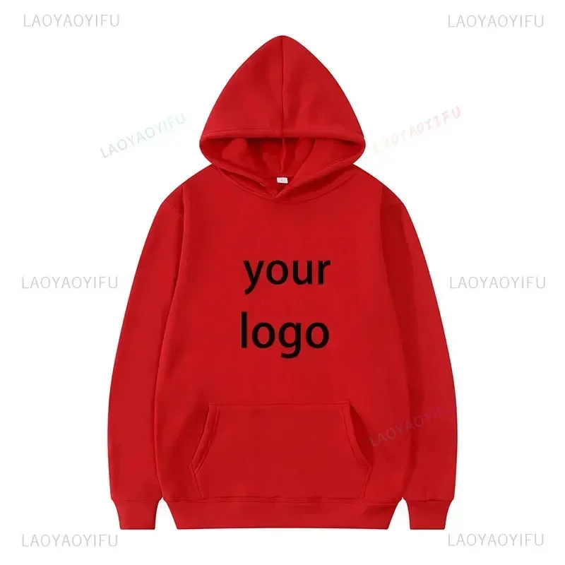 2024 Student Casual Custom Printed Text DIY Hoodie Customized Logo Personalized Hoody Custom Hoodies Text Logo Sweatshirt