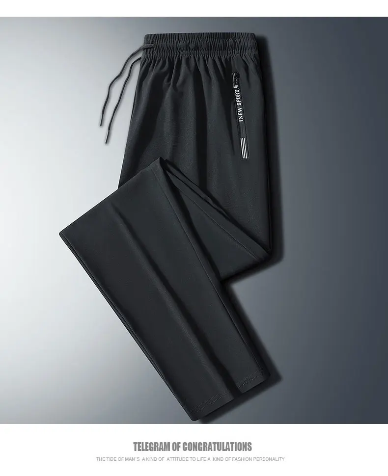 Laufhose Reißverschluss Schnell Trocknend Sommer Angeln Outdoor Jogging Jogginghose Männer Fitness Hose Training Sport Lange Hose Workout – Detail 9