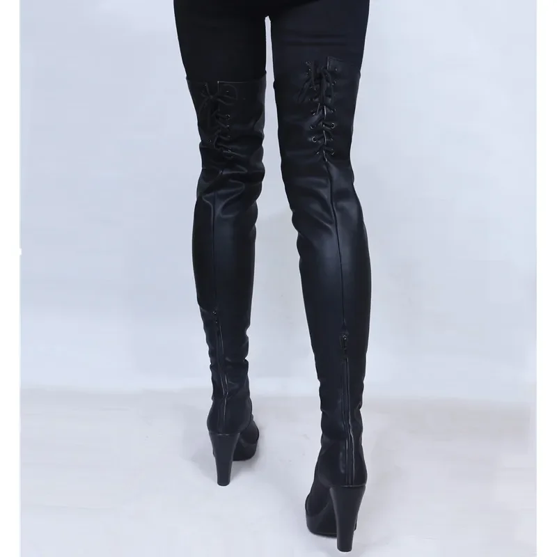 Ainiel Nier: automata yorha รองเท้าคอสเพลย์ No.2ประเภท B รองเท้าบูทคอสเพลย์2B สำหรับผู้หญิงรองเท้าส้นสูงฮาโลวีนเด็กผู้หญิงทำเองได้