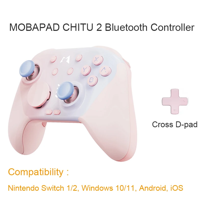 MOBAPAD CHITU 2 HD mechanische gamecontroller voor Nintendo Switch 1/2, PC, Android, iOS met TMR Glide Sticks Gamepad
