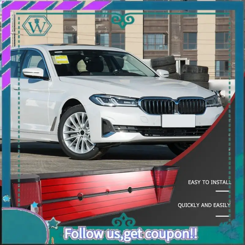 AA92-Car Rear License Plate Panel Bracket Frame Rear Number Frame For-BMW 5 SERIES E34 M5 525I view 3