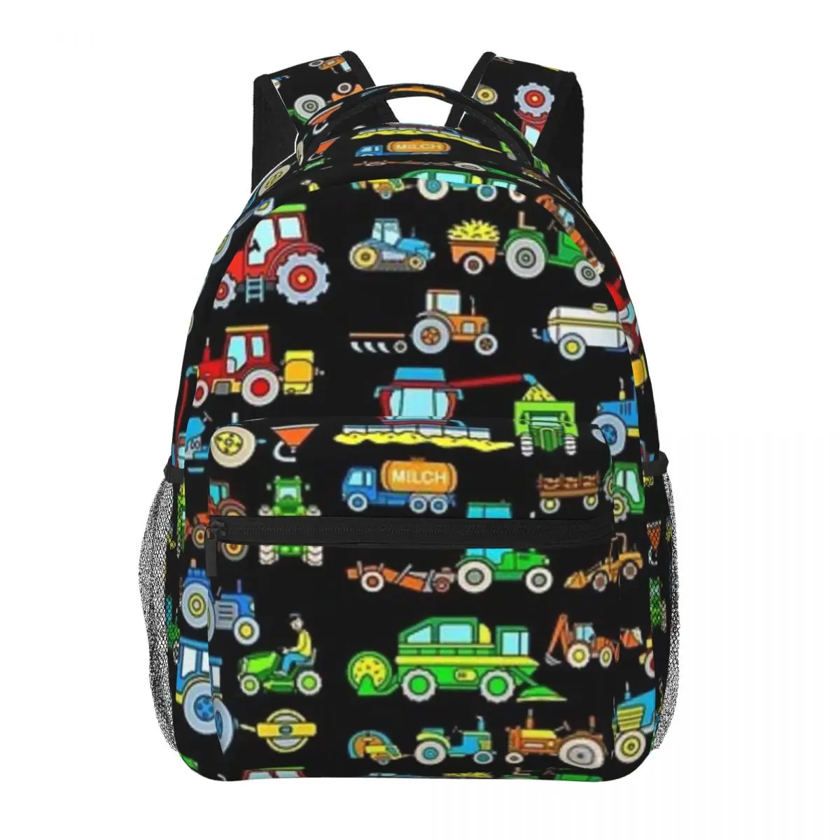 Tractors Farm Vehicles Fashion Kids Backpack Women Teenagers Schoolbags Travel Laptop Backpack