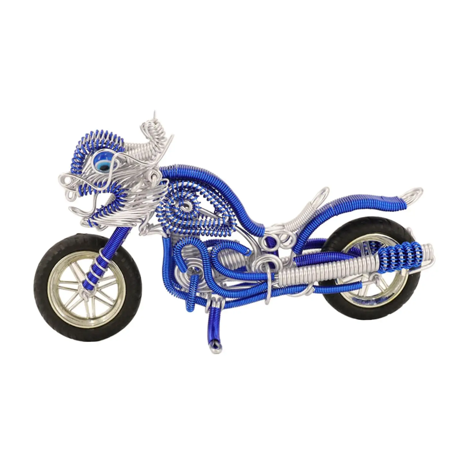 Desktop Motorfiets Model Ornamenten Decoratie Metaal Creatief Aluminium Draad Motorfiets Beeldje Collectie Boyfriend Cadeau