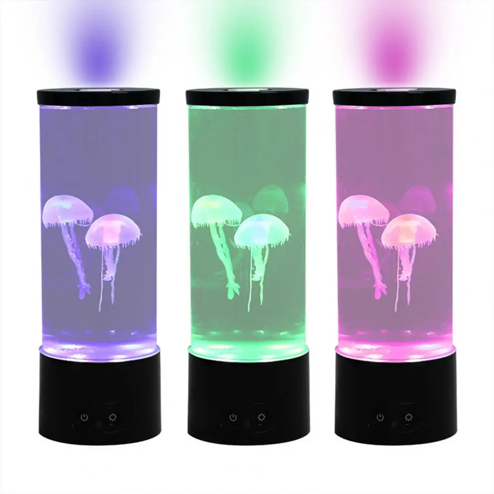 Creative Jellyfish Light Led Aquarium Night Light 17 color Lighting Remote Control Fantasy Bedside Lamps Christmas Gift